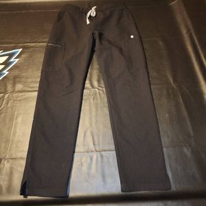 Figs Womens Black Yolo Skinny Scrub Pants Small